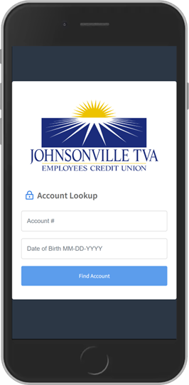 Screen Shot - Account Lookup for First-time Users