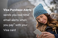 VISA Purchase Alerts Logo